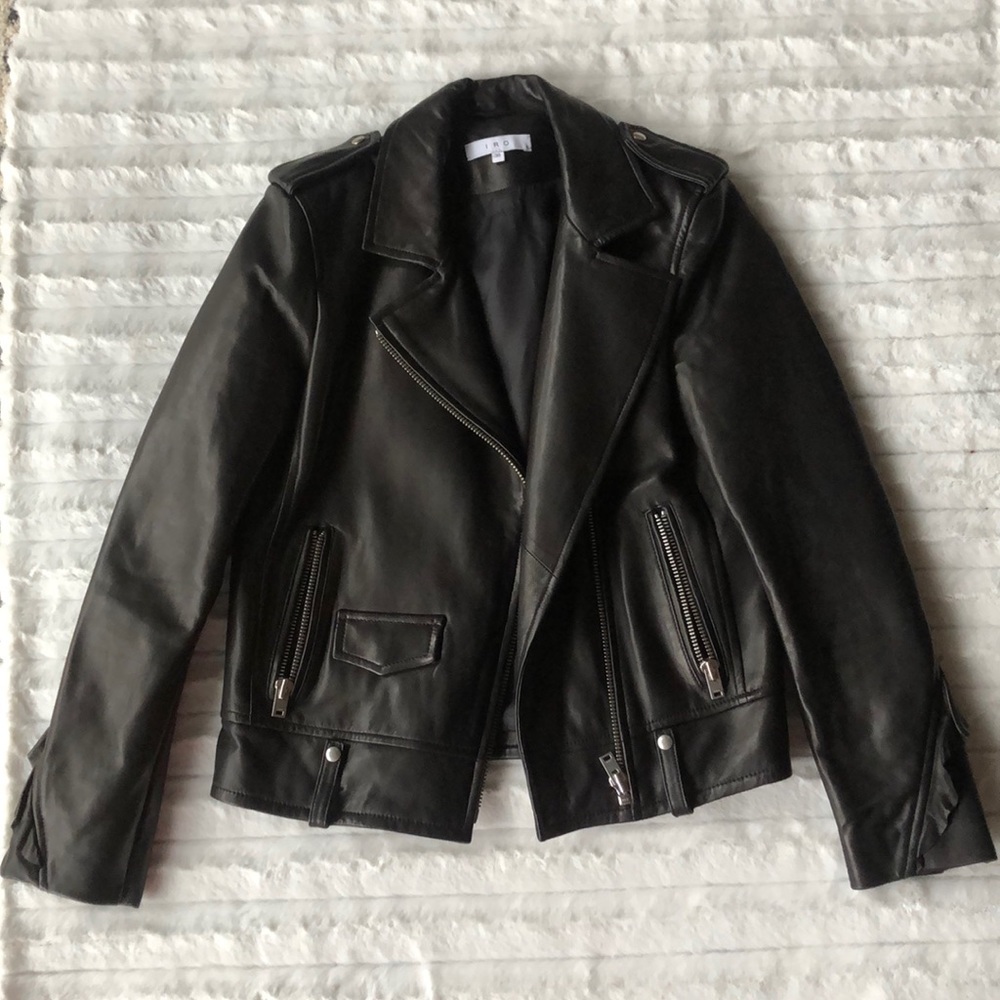 NWOT-IRO leather jacket-size 36